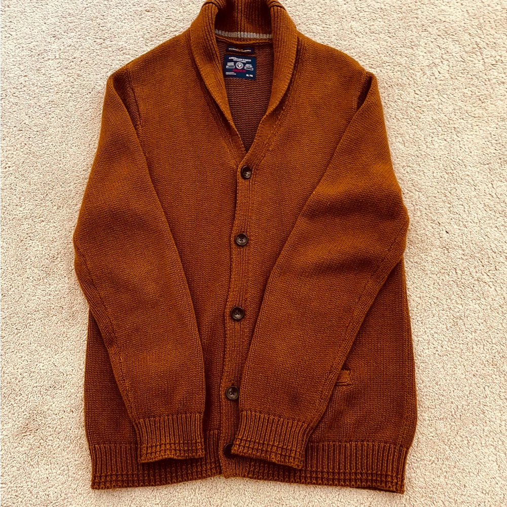 American Eagle Sweater Mens XL Athletic Cardigan Preppy Academia